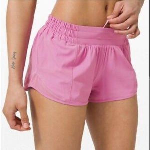 purple lululemeon hotty hot shorts!